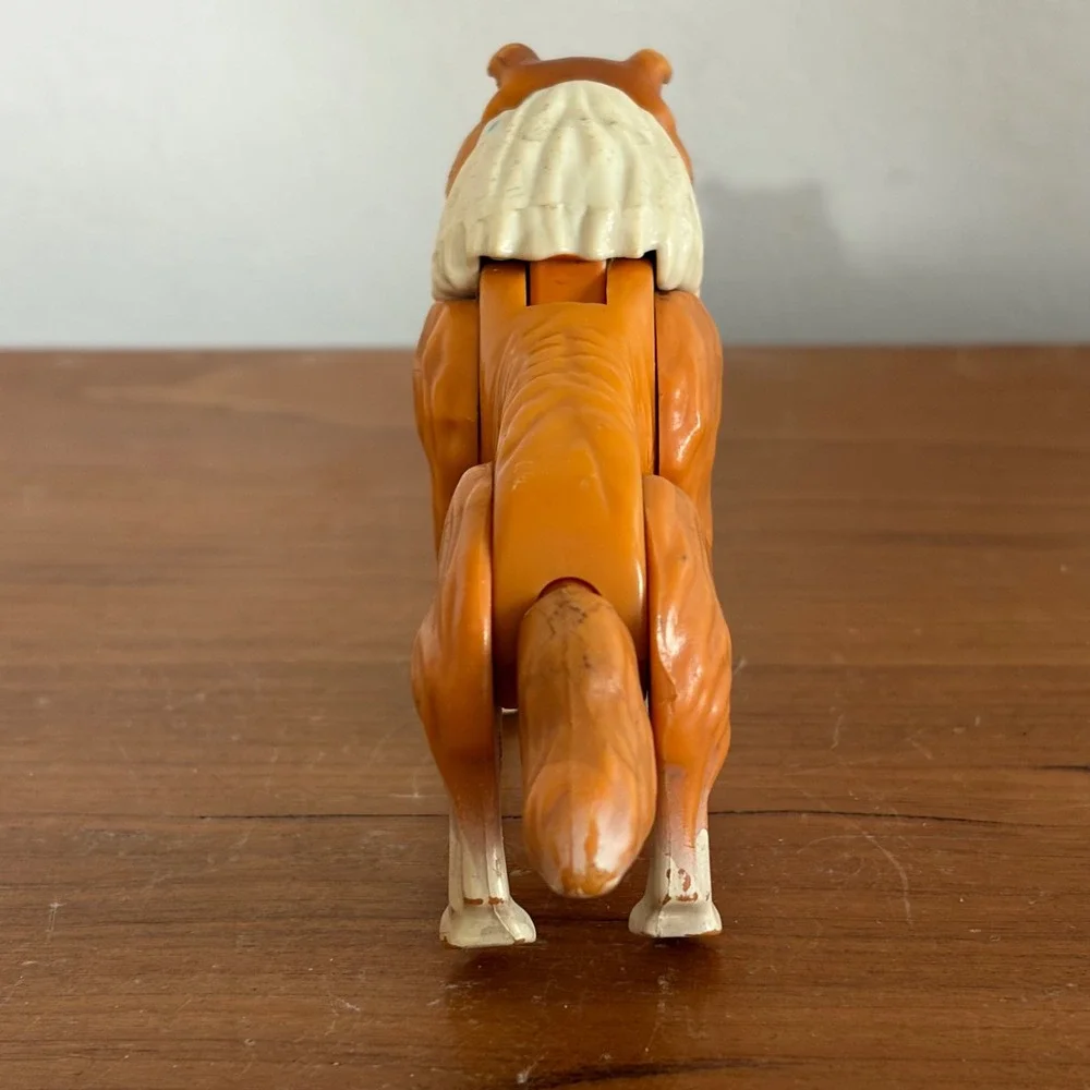 Vintage Fisher Price Adventure Series Collie Dog Action Figure Orange 1970s